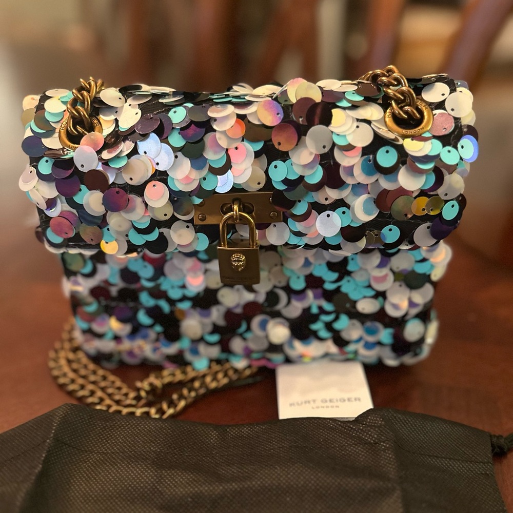 Kurt Geiger London Mini Brixton Sequin Crossbody Bag NWT and Dust Bag - Picture 4 of 11